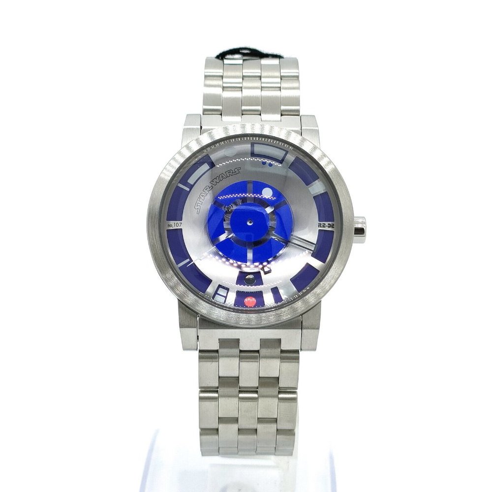 GSX Watch GSX221SWS-1 star wars R2-D2 Collectible Men'sSilver 3704597